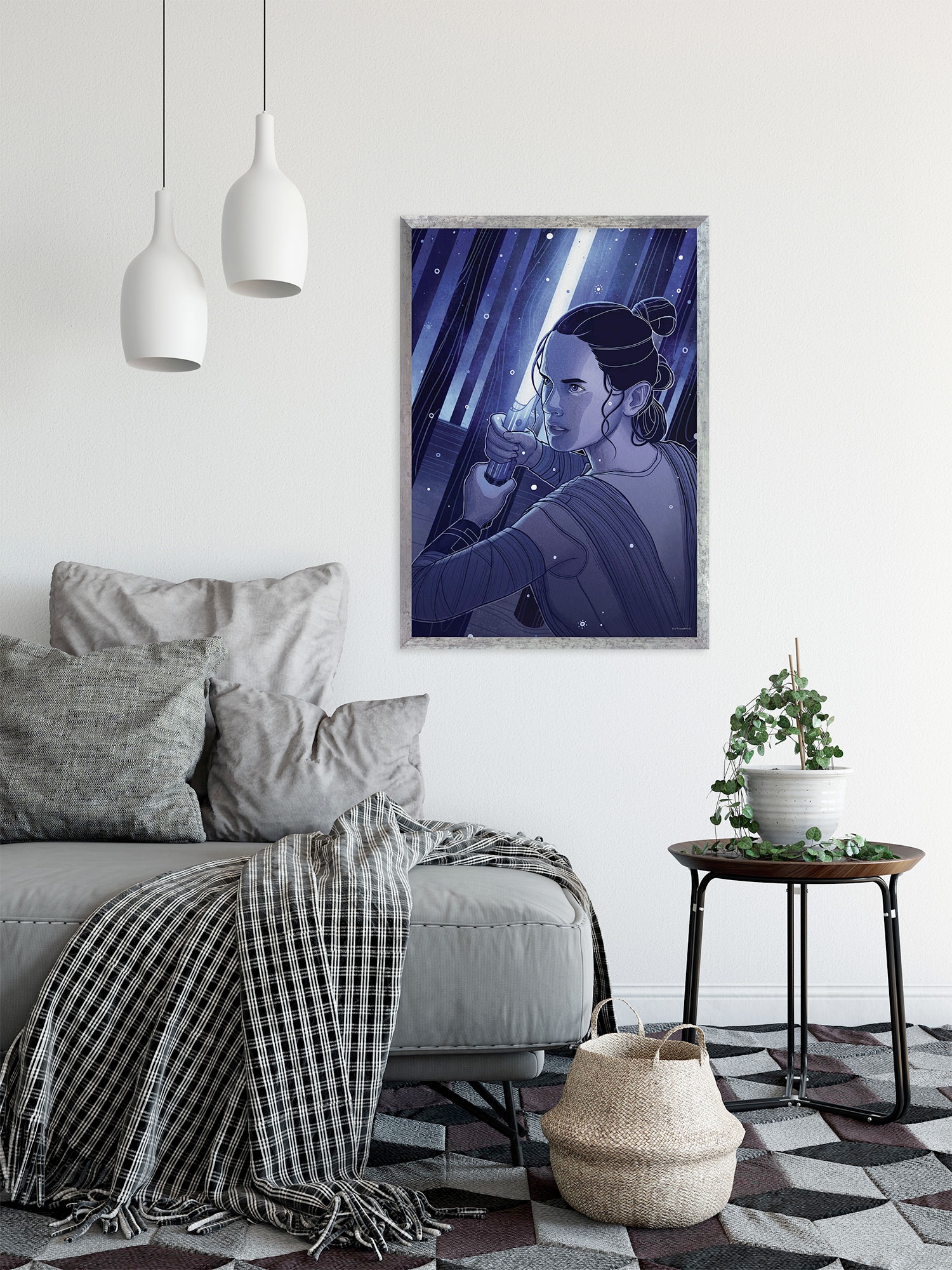 Komar Wandbild »Star Wars Jedimaster Rey« Disney Set, 1 Stk. tlg. 30 x 40 cm (Breite x Höhe) - Kinderzimmer, Dekoration