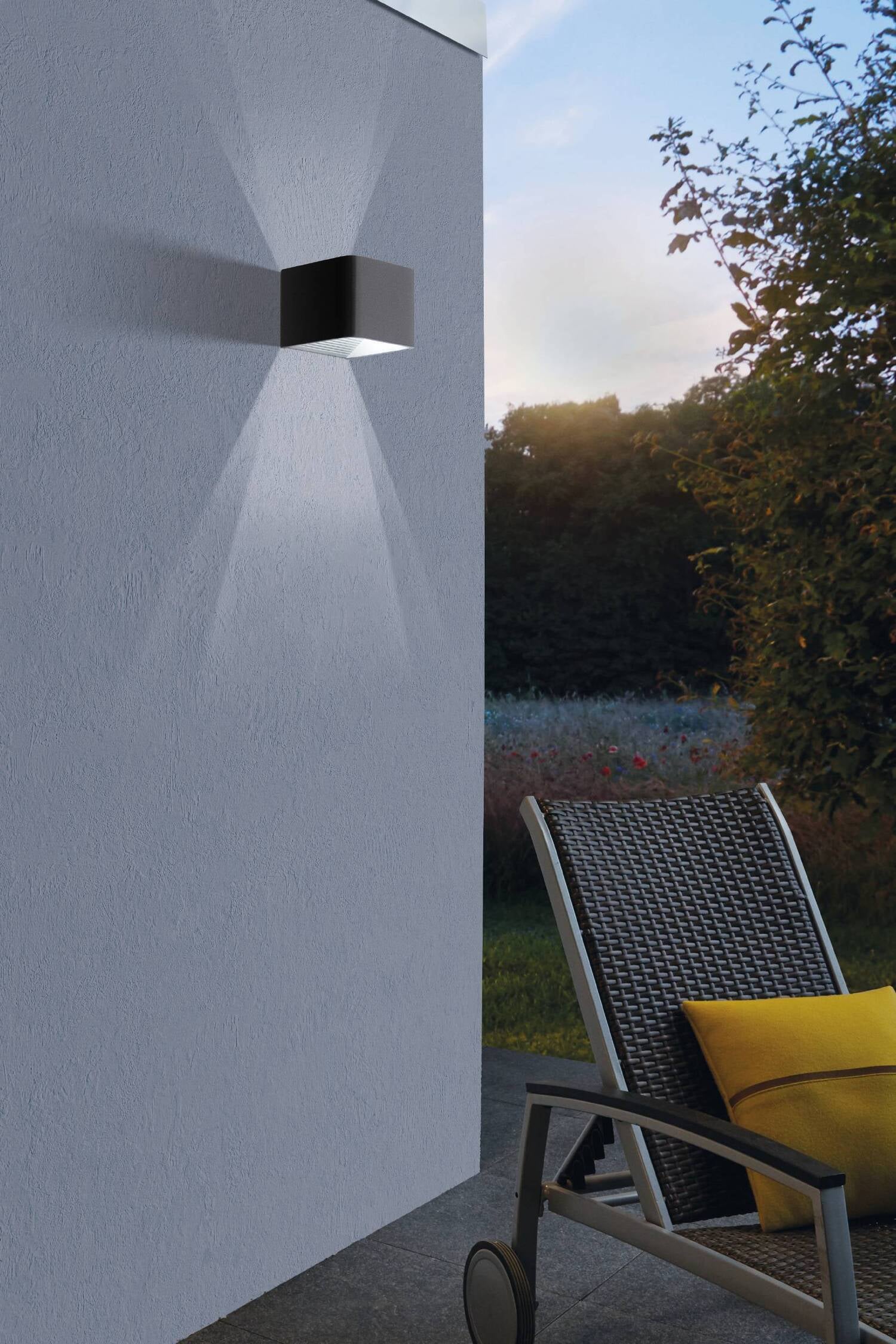 Eglo wandlamp Doninni antraciet 8,5 x 14 x 13 cm