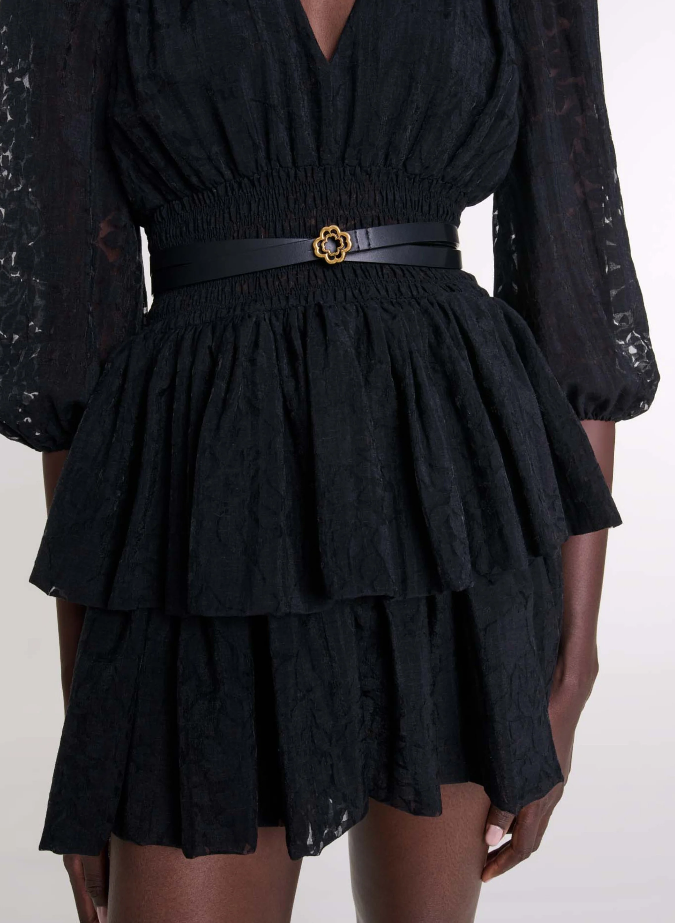 Ceinture en cuir | Noir