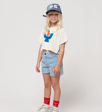 Bobo Choses Shorts - Circle Streifen - Blau