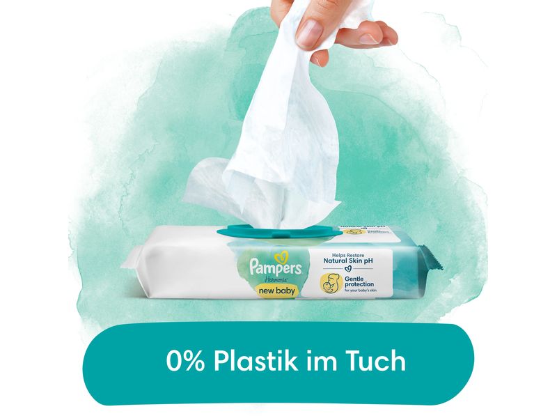 Pampers Feuchttücher Harmonie New Baby 18er Pack / 828 Stüc Für eine sanfte, hautfreundliche Reinigung