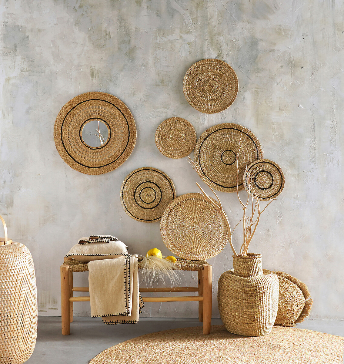 LA REDOUTE INTERIEURS<br>Conjunto de 3 decorações de parede, Jutlo