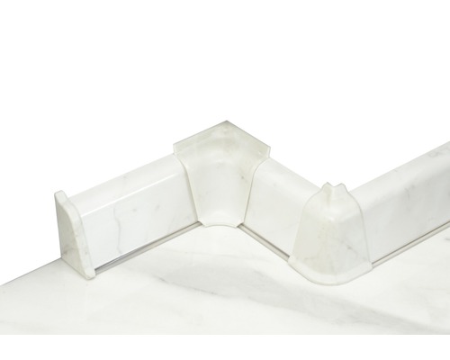 PICCANTE eindstukken voor wandafsluitingsprofiel 37 marmeren fontina (rechts & links)
