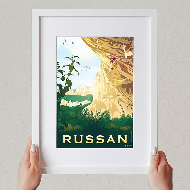 RUSSAN AFFICHE A4 VINTAGE