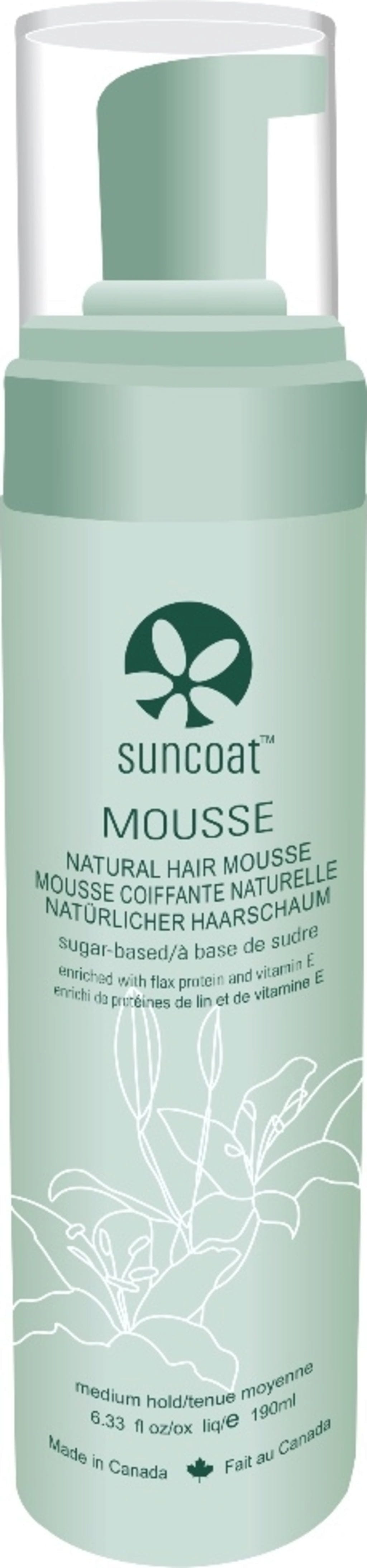 Suncoat  Natural Styling Mousse, 190 ml