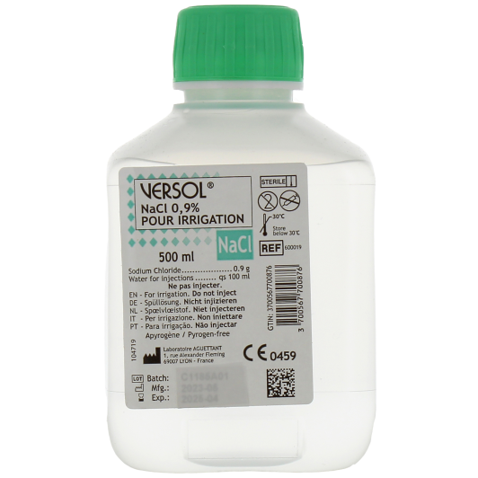 Versol 0.9% Solution pour Irrigation - Sérum physiologique bouteille