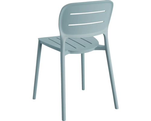 Propi terrasstoel, kunststof, 46×53×79 cm, stapelbaar, blauw
