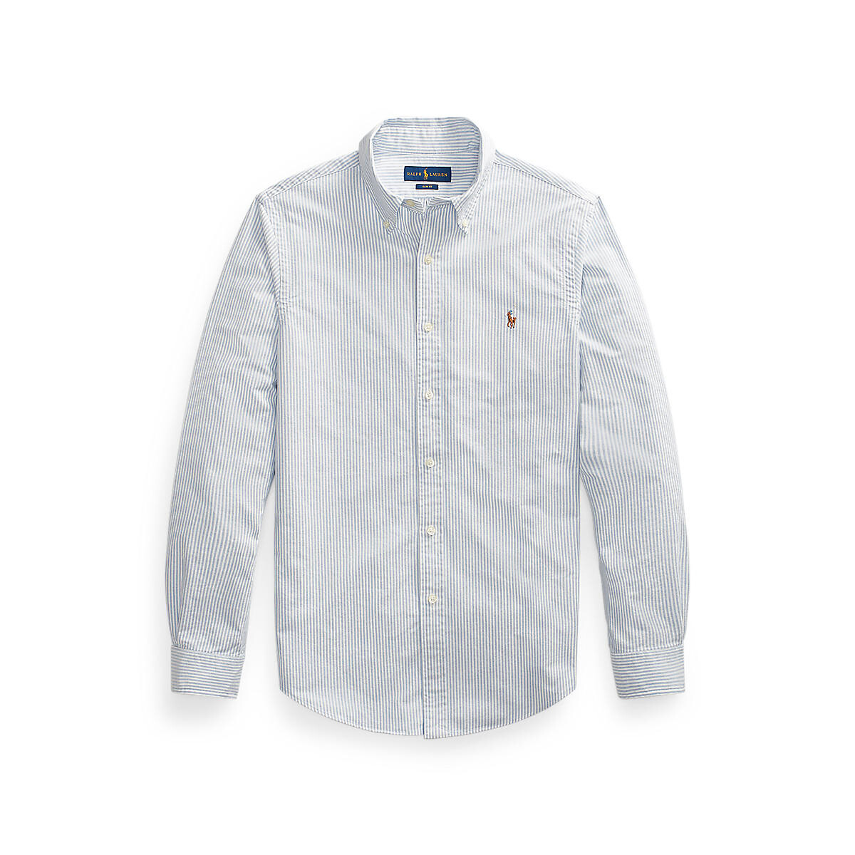 POLO RALPH LAUREN<br>Camisa Oxford listrada, corte slim