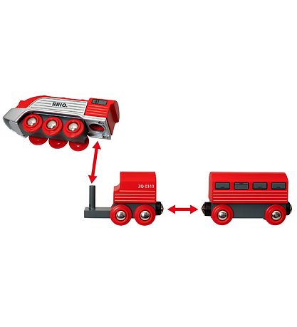 BRIO WoRød Str?mlinet Tog - 3 dele - Rød 33557