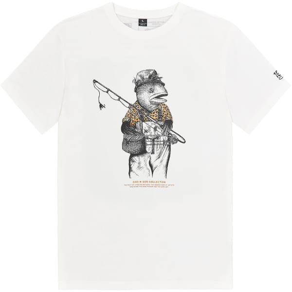 T-shirt PICTURE D&S FISHERFISH TEE NATURAL WHITE