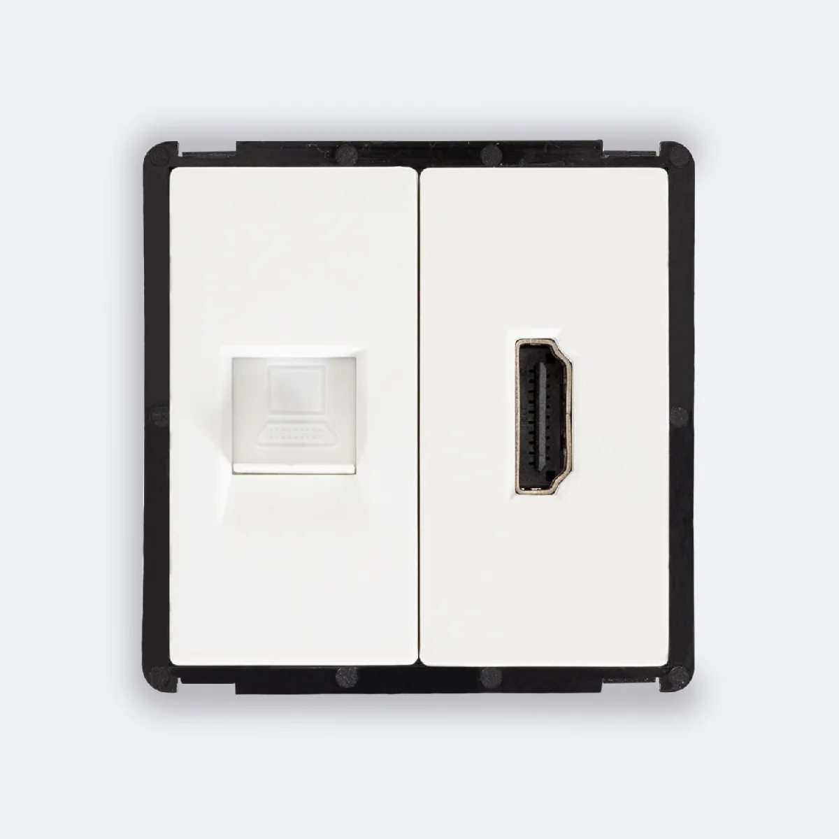 Ledkia Prise Internet RJ45 + HDMI Modern