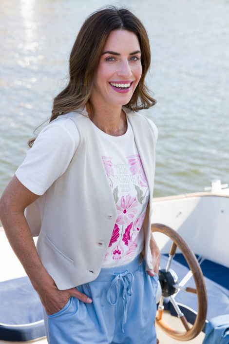 Ivy Beau witte dames t-shirt