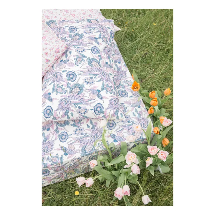 Louise Misha Drap-housse Nicole en coton bio | Violet