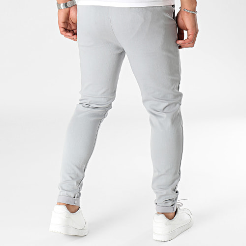 Pantalon Chino Skinny Gris