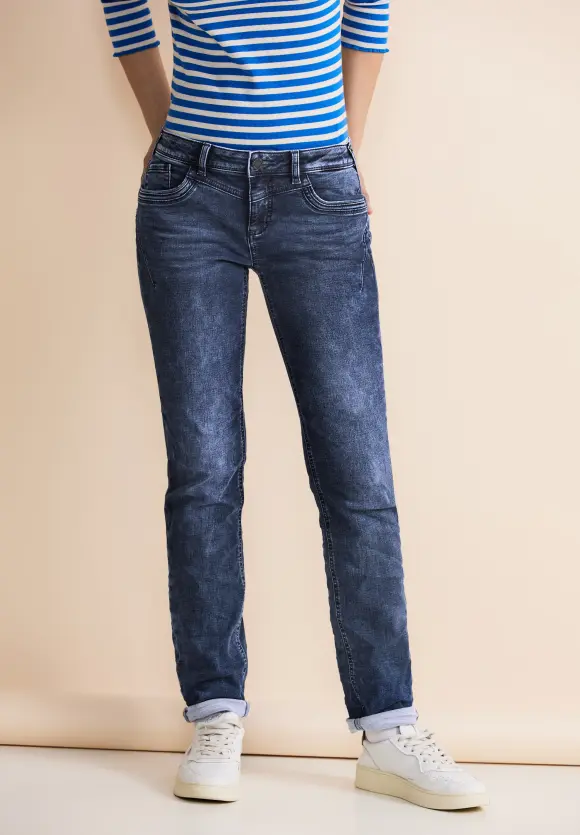 Casual Fit Jeans - indigo knit washed