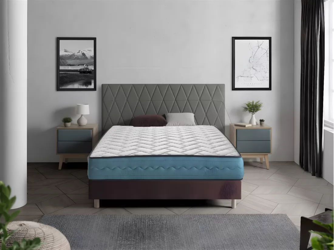 Matelas 140X190 DEO, Epaisseur 22 CM, Moussee a memoire, fermete moyenne et respirant