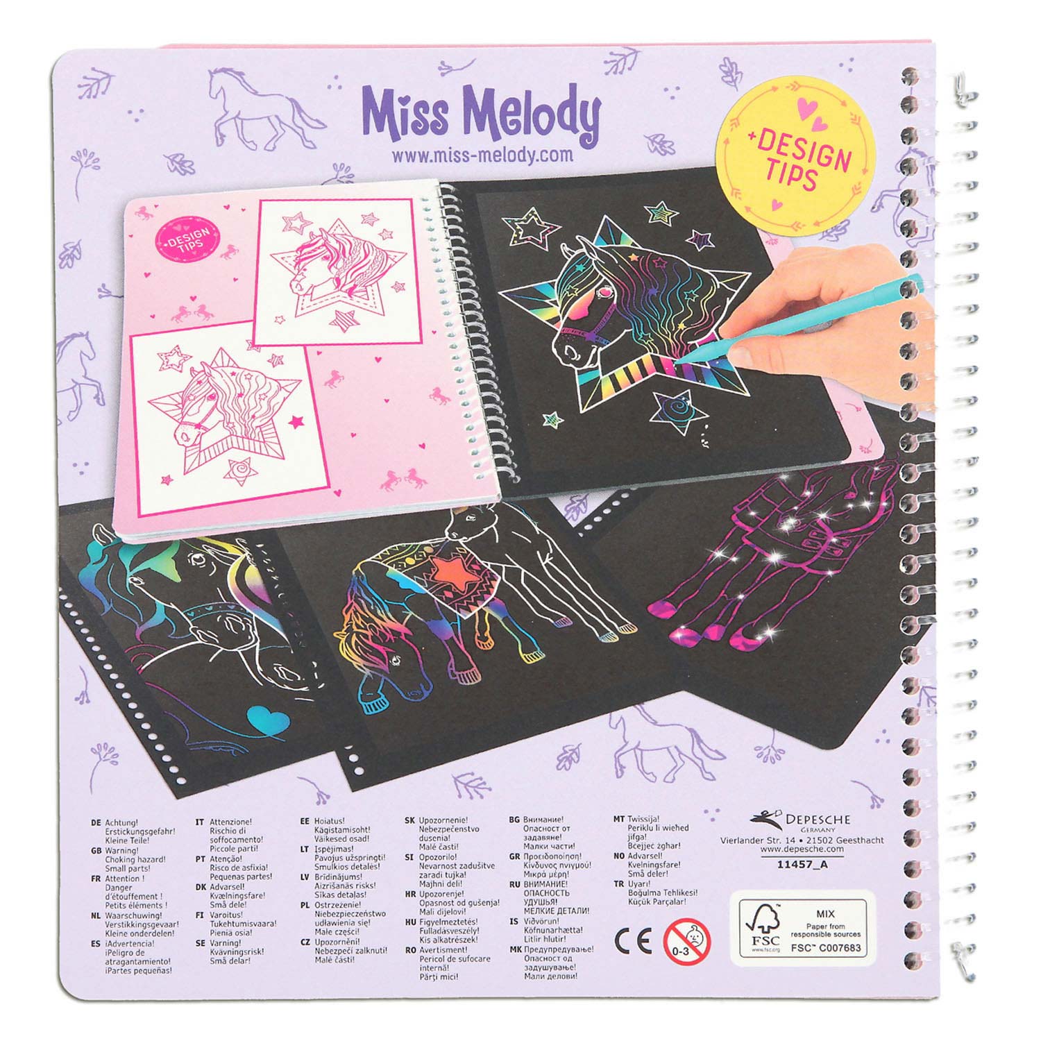 Miss Melody Magic Scratch Boek