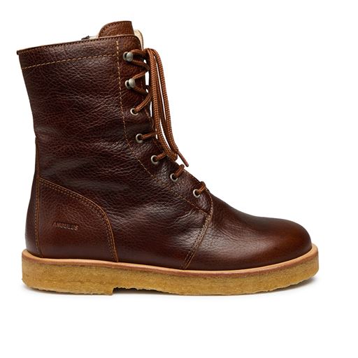 Angulus 7456-402 Lace-Up Støvler, Cognac, 40