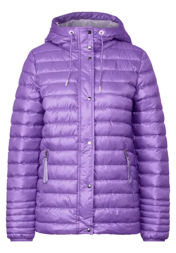 Kurze Steppjacke - shiny lilac