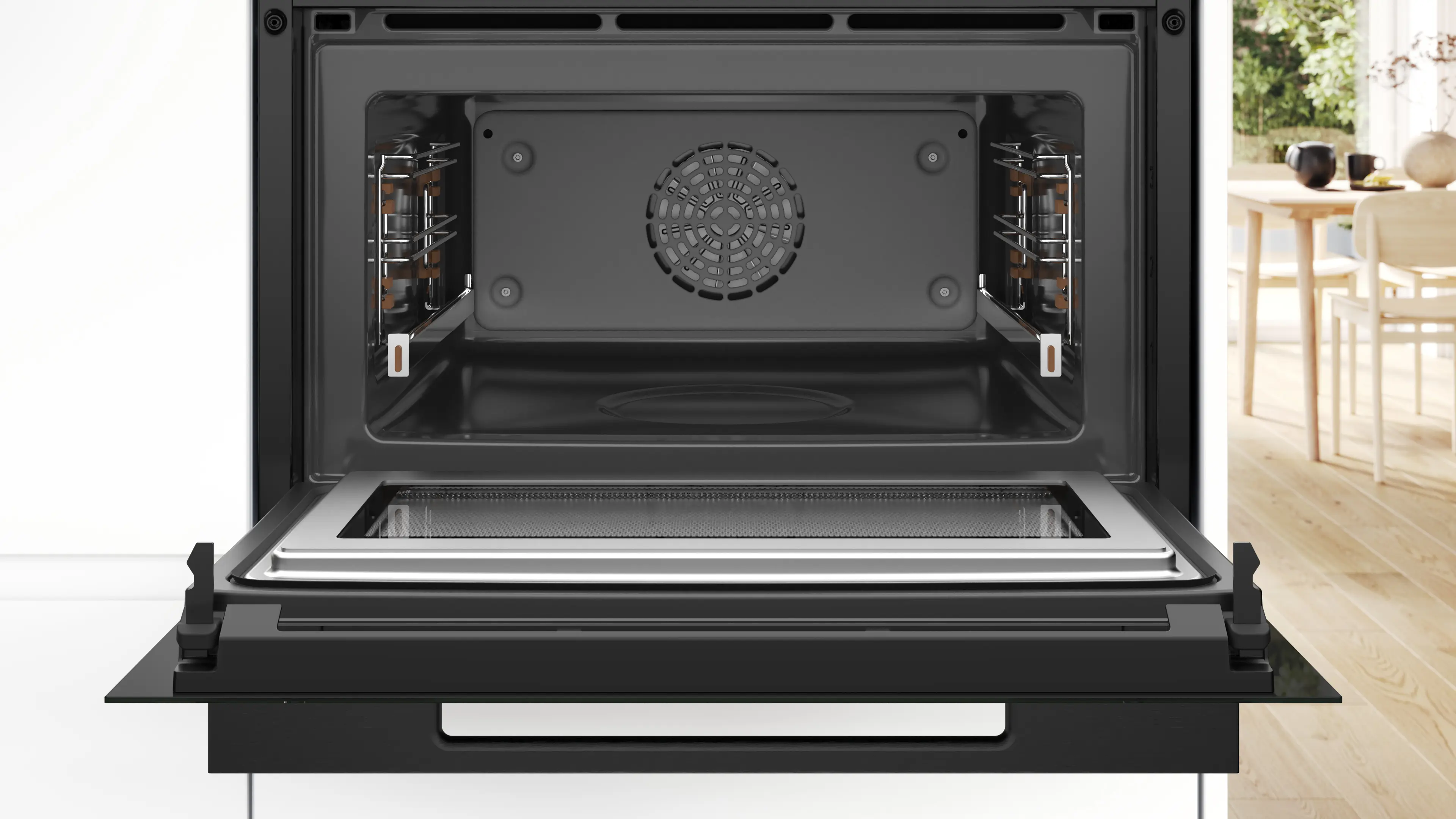 Serie 8 Compacte bakoven met magnetron 60 x 45 cm Zwart