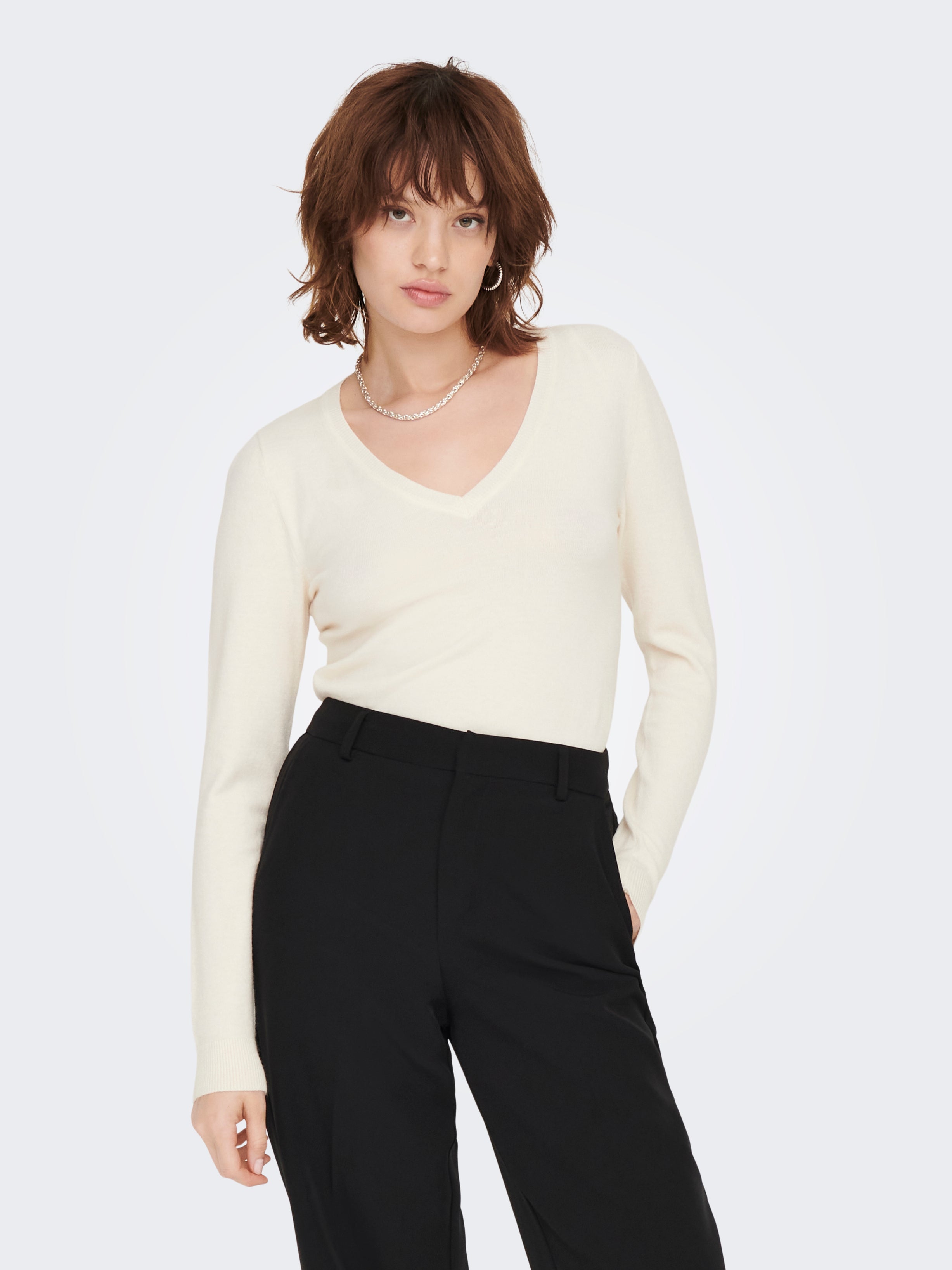 ONLLEYLA Strickpullover Whitecap Gray