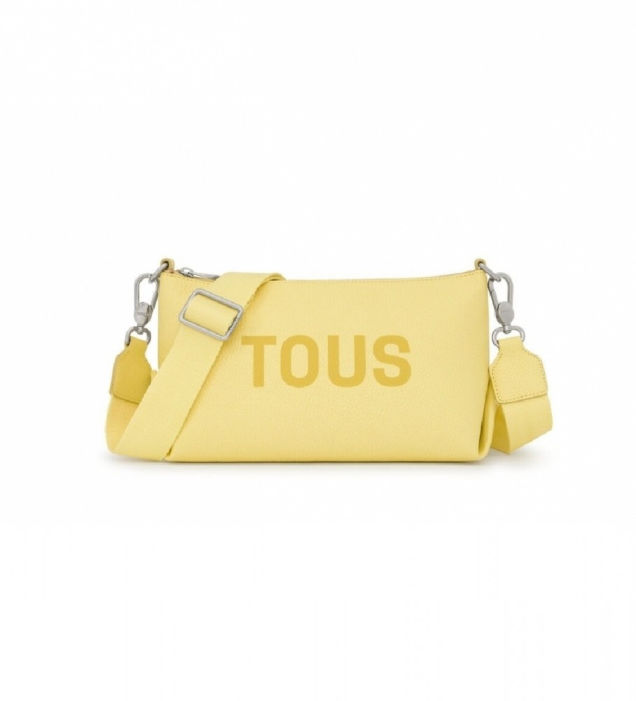 Bolsa transversal de couro Tous tamanho balão amarelo