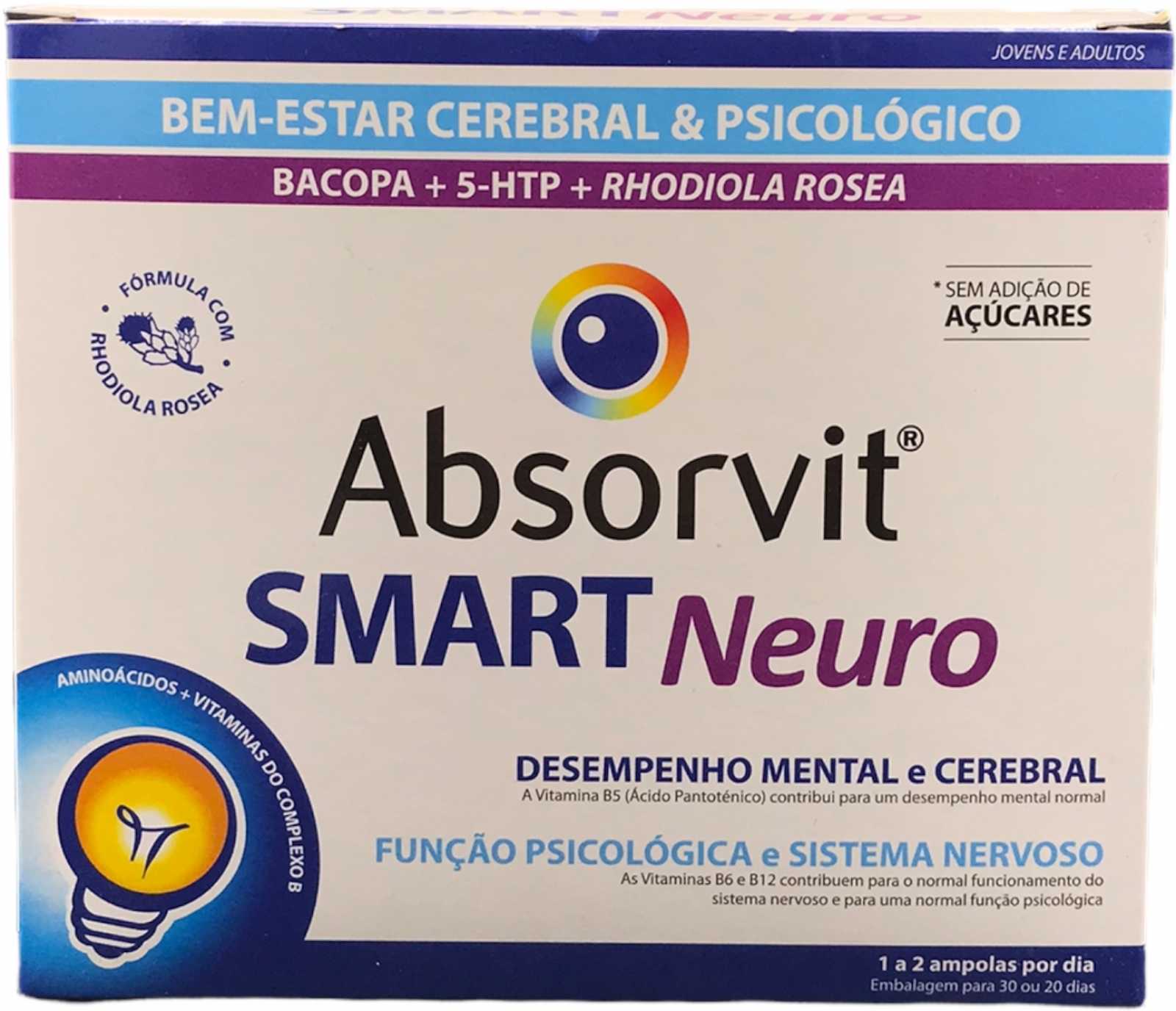 Absorve Smart Neuro 30 frascos