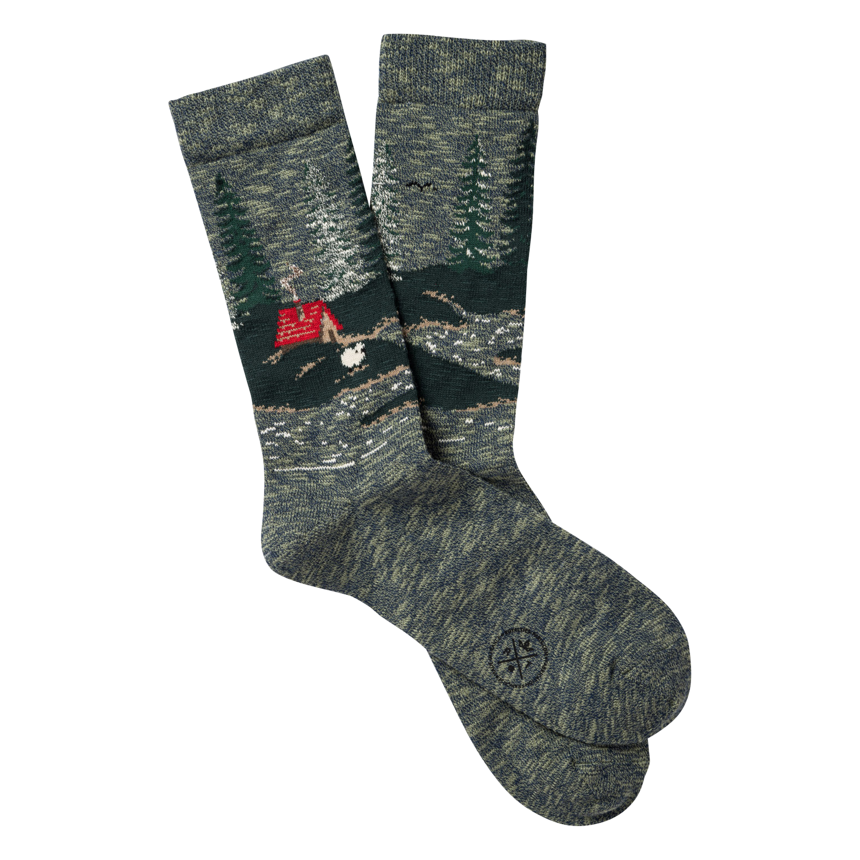 NOE - Chaussettes en coton mélangé | Vert