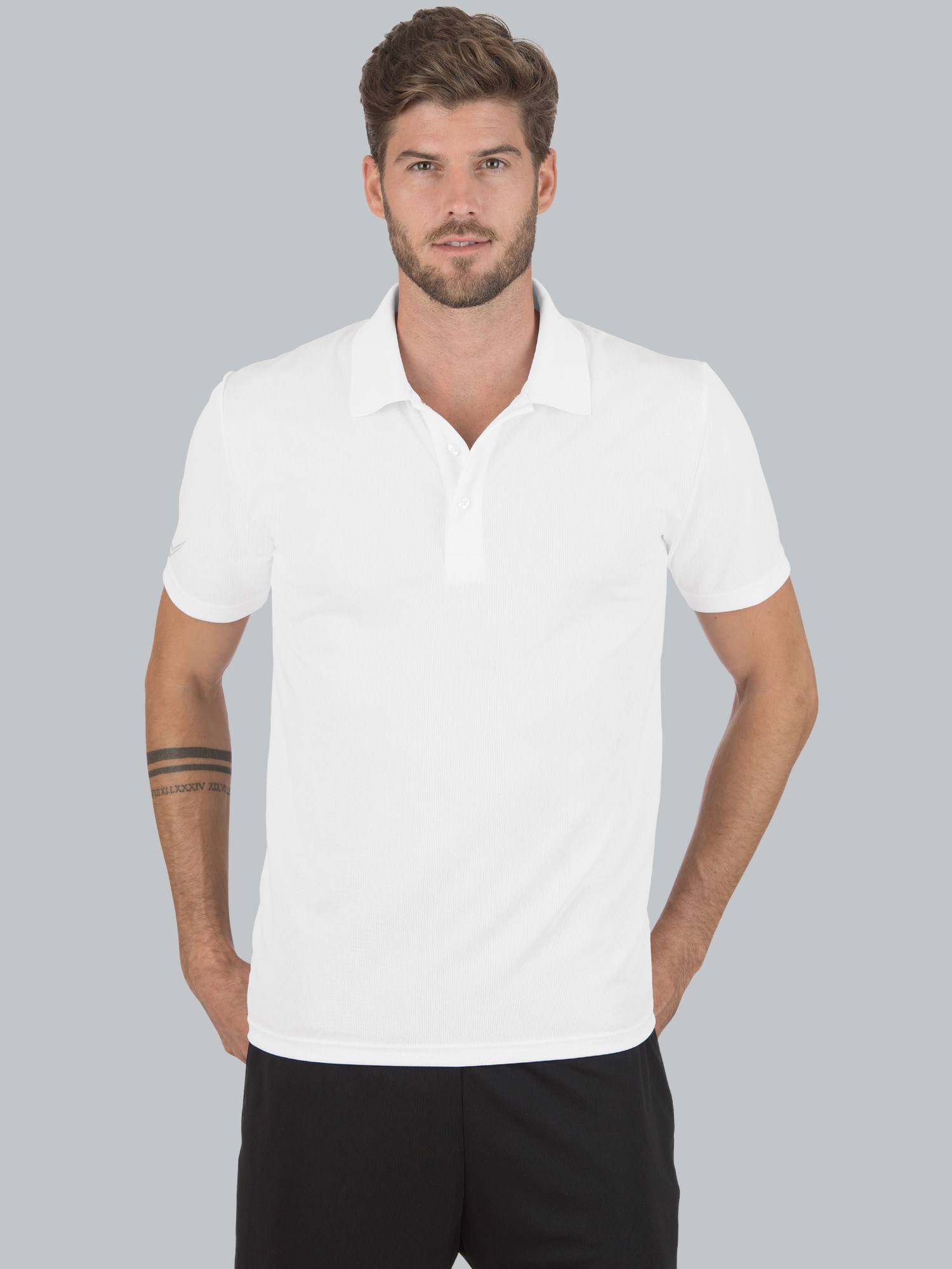 Klassisches Poloshirt COOLMAX® Weiss