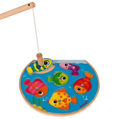 Janod puzzel magnetisch visspel snelle vissen (6st)