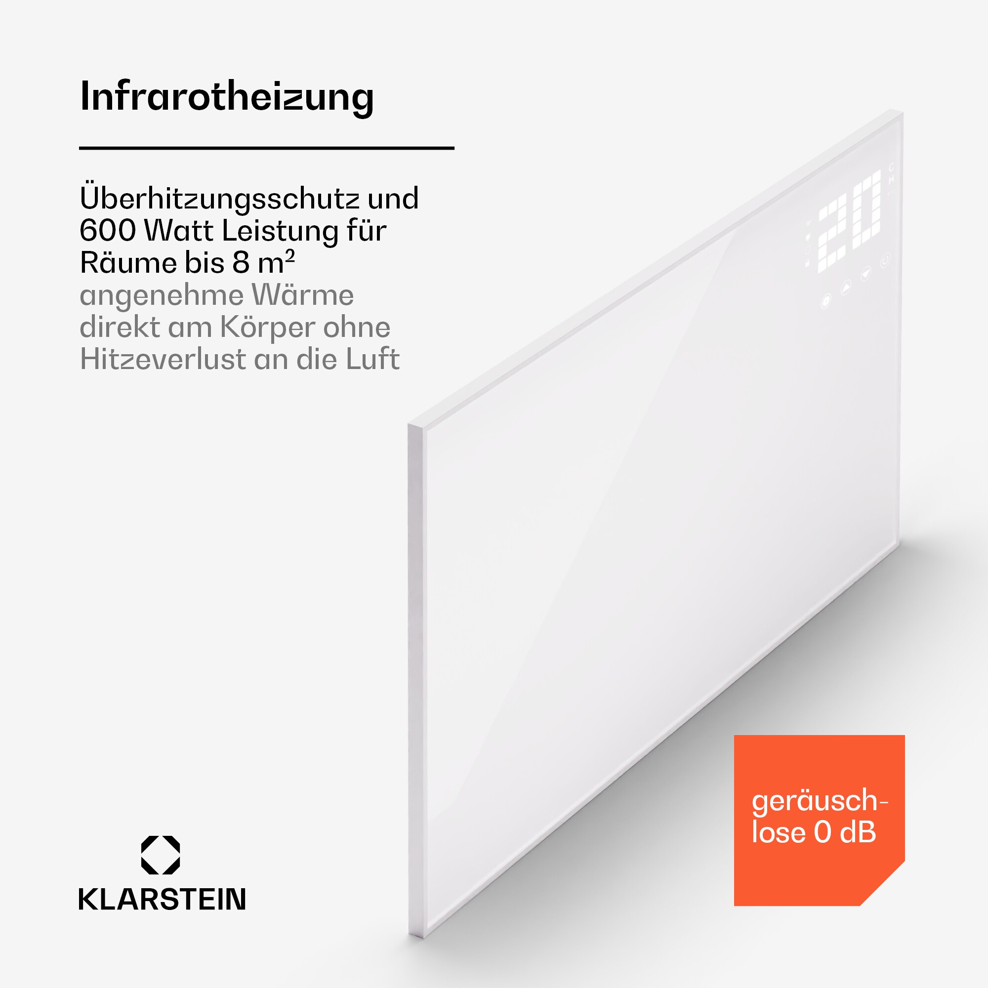 Wonderwall Smart Bornholm Infrarotheizung 110x65cm App 600W