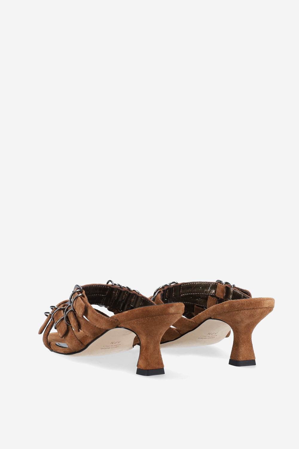 Candy paint suede sandals