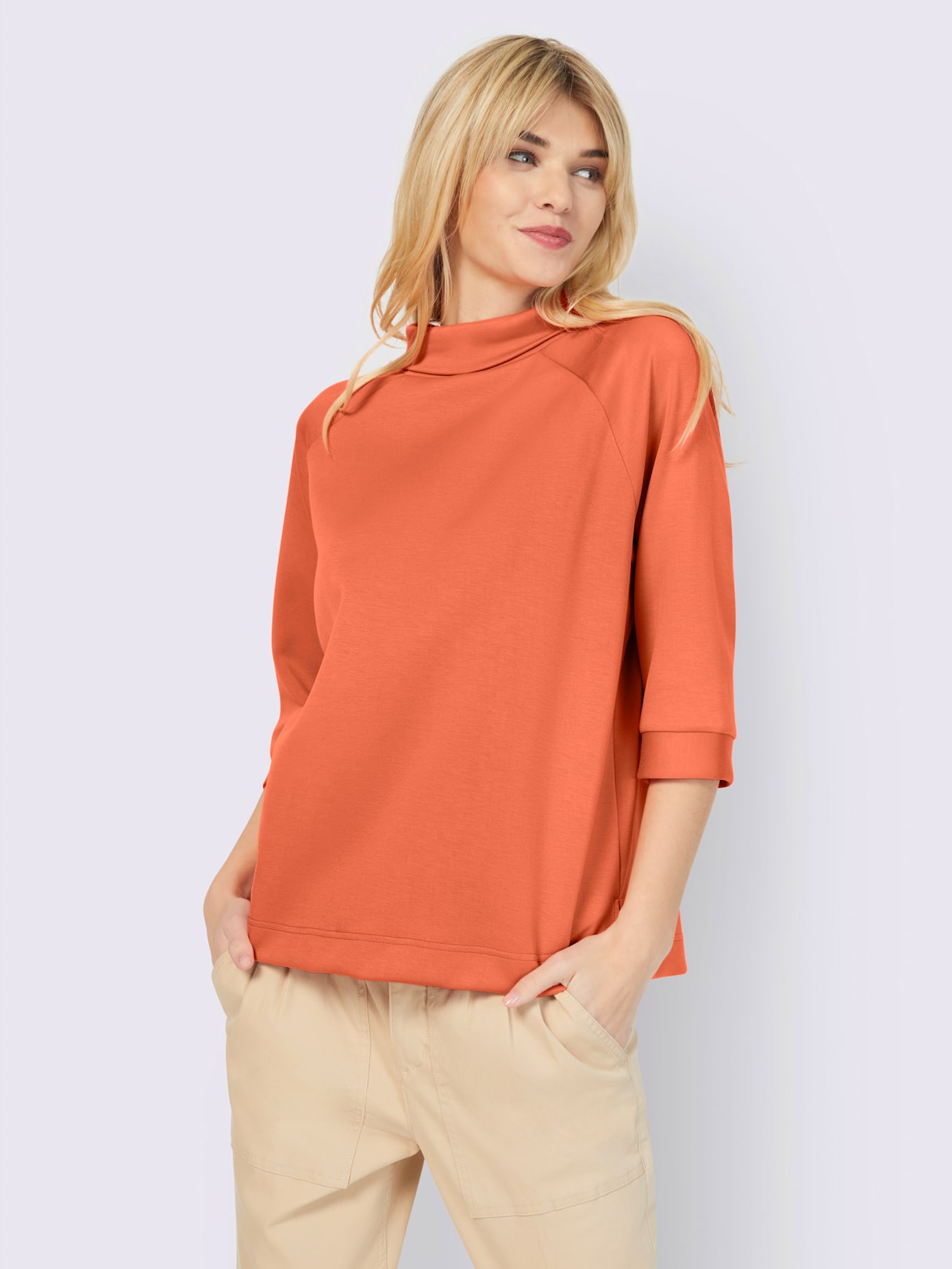 Sweat-shirt mélange de modal doux