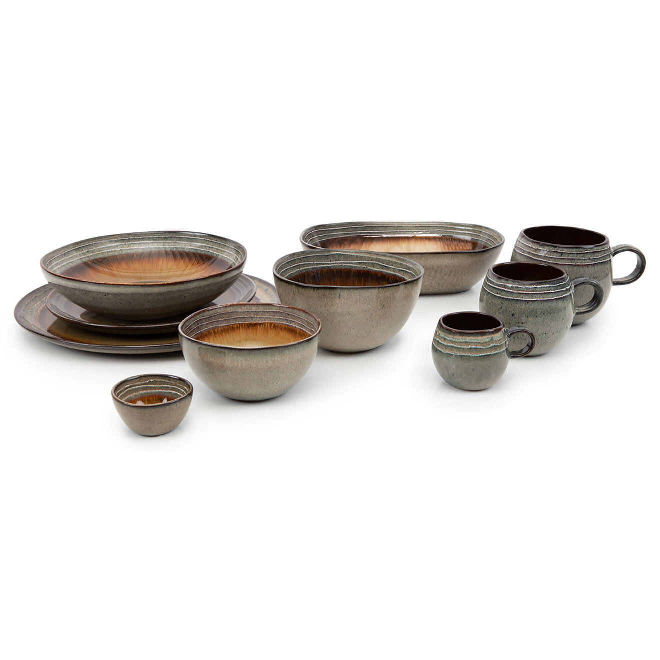 Bazar Bizar 6 Tasses à espresso  Comporta multicolores - D.7 cm