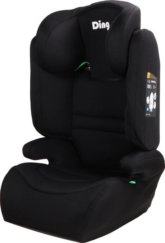 Ding Riley Autostoel - Zwart - i-Size - Geschikt voor Kinderen 100 tot 150cm