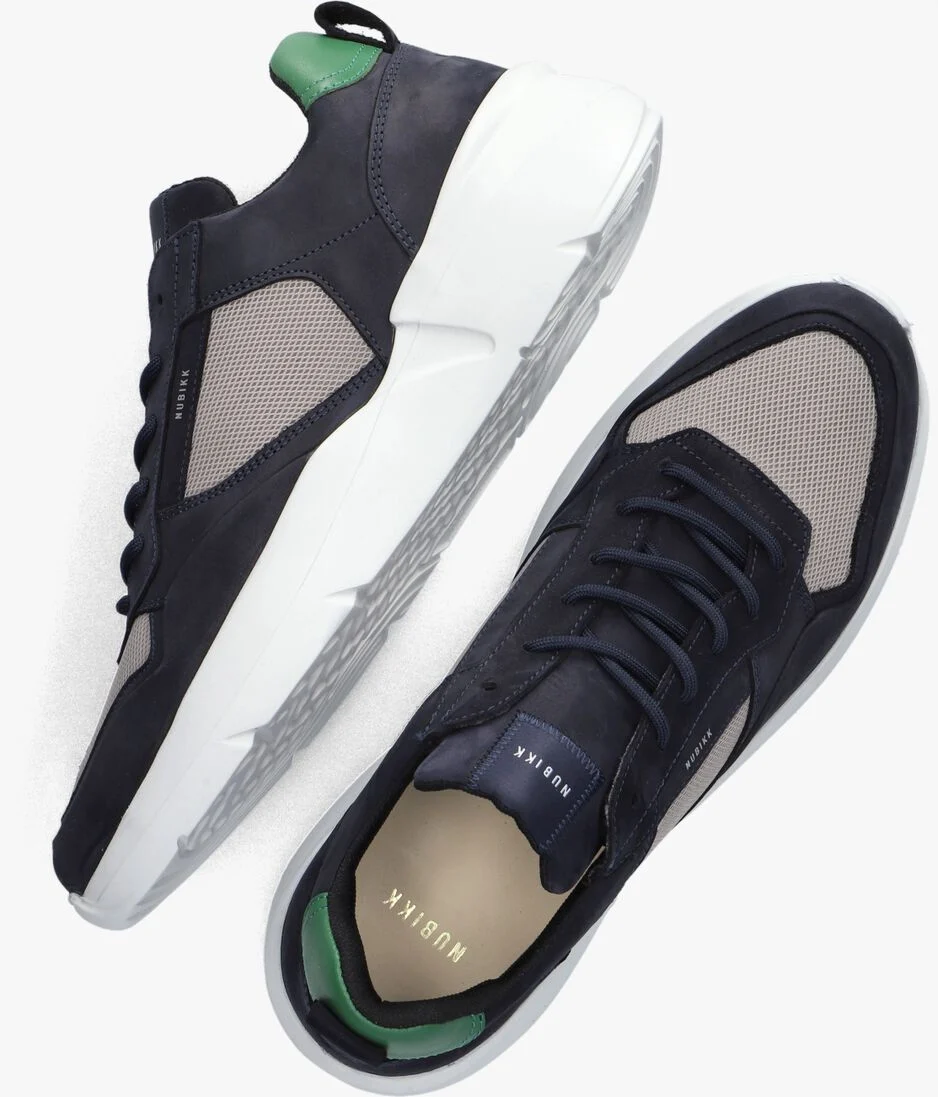NUBIKK blauwe nubikk lage sneakers roque road wave