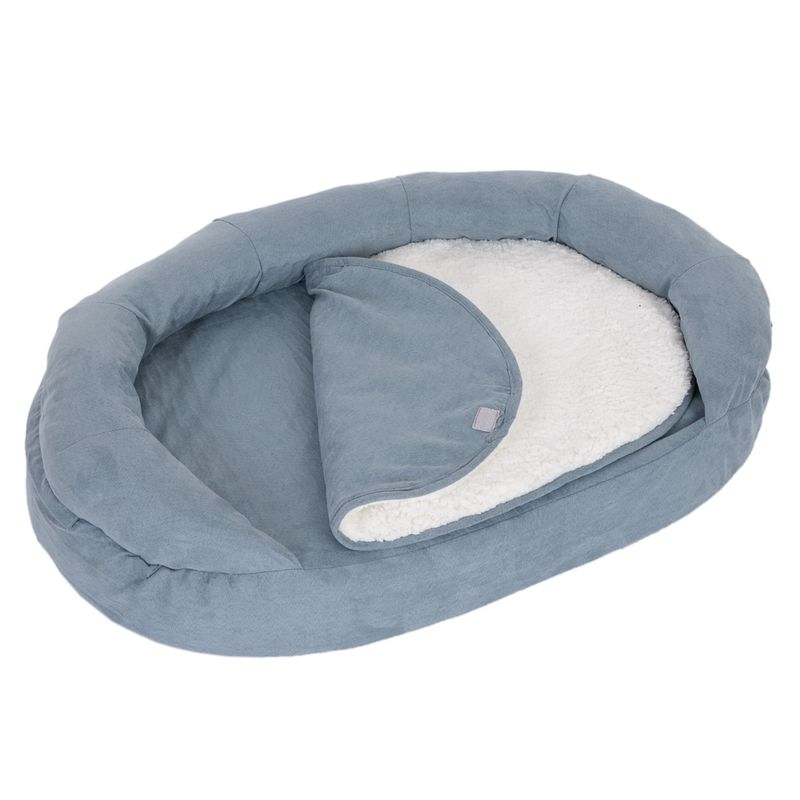 Panier ovale Memory, gris