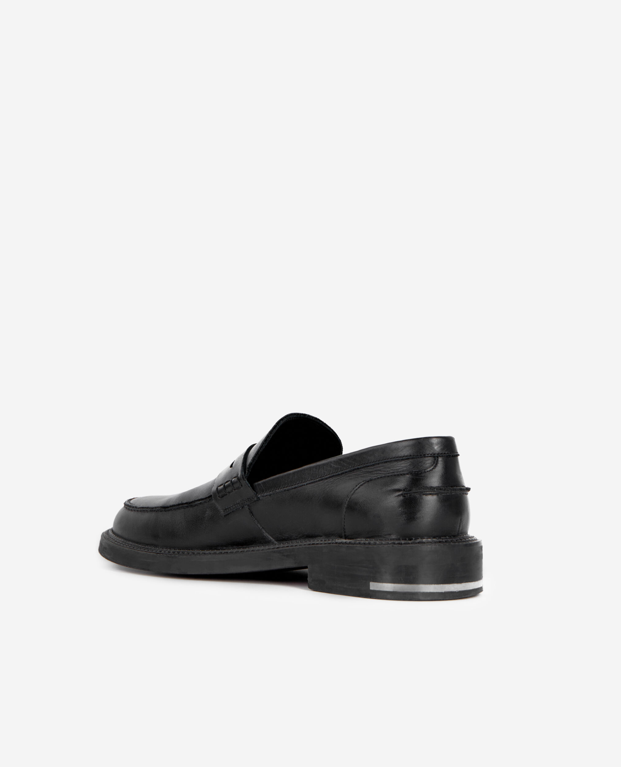 Mocassins Penny en cuir noirs