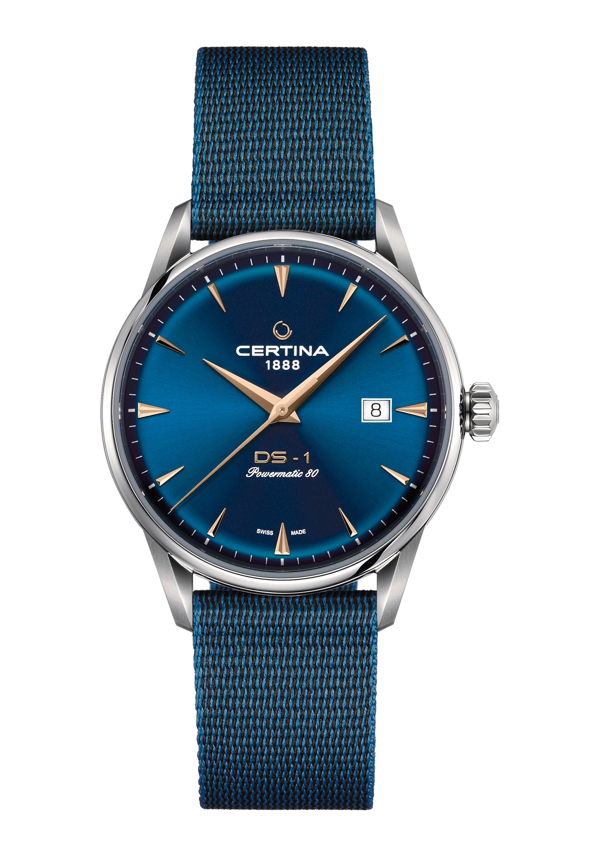 Certina DS-1 Powermatic 80 Herrenuhr Blau