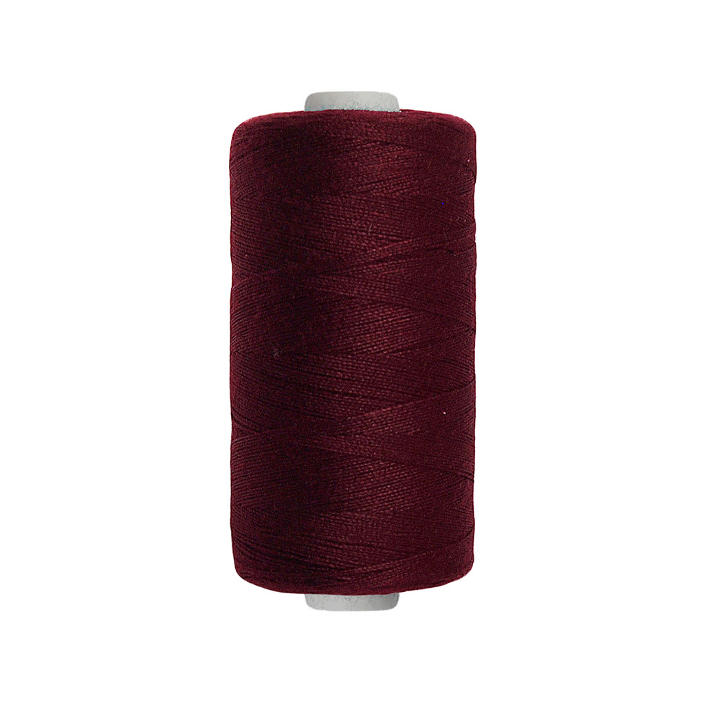 Fil en polyester bordeaux foncé 500m
