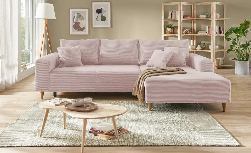 Ecksofa Bern Rosa rechts
