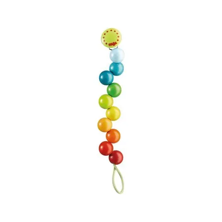 HABA 301114 Schnullerkette Regenbogen-Perlen