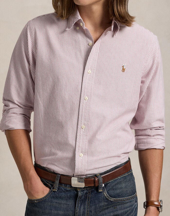 Polo Ralph Lauren CLASSIC OXFORD-CUBDPPCS UNI STRIPE Uni wine/white