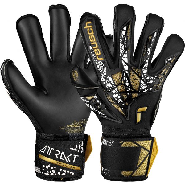 Reusch Luvas de Guarda-redes Attrakt Gold X Evolution Cut Finger Support 5470950-7740 9,5 Preto