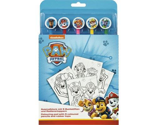 Paw Patrol kleurboek met 5 kleurpotloden