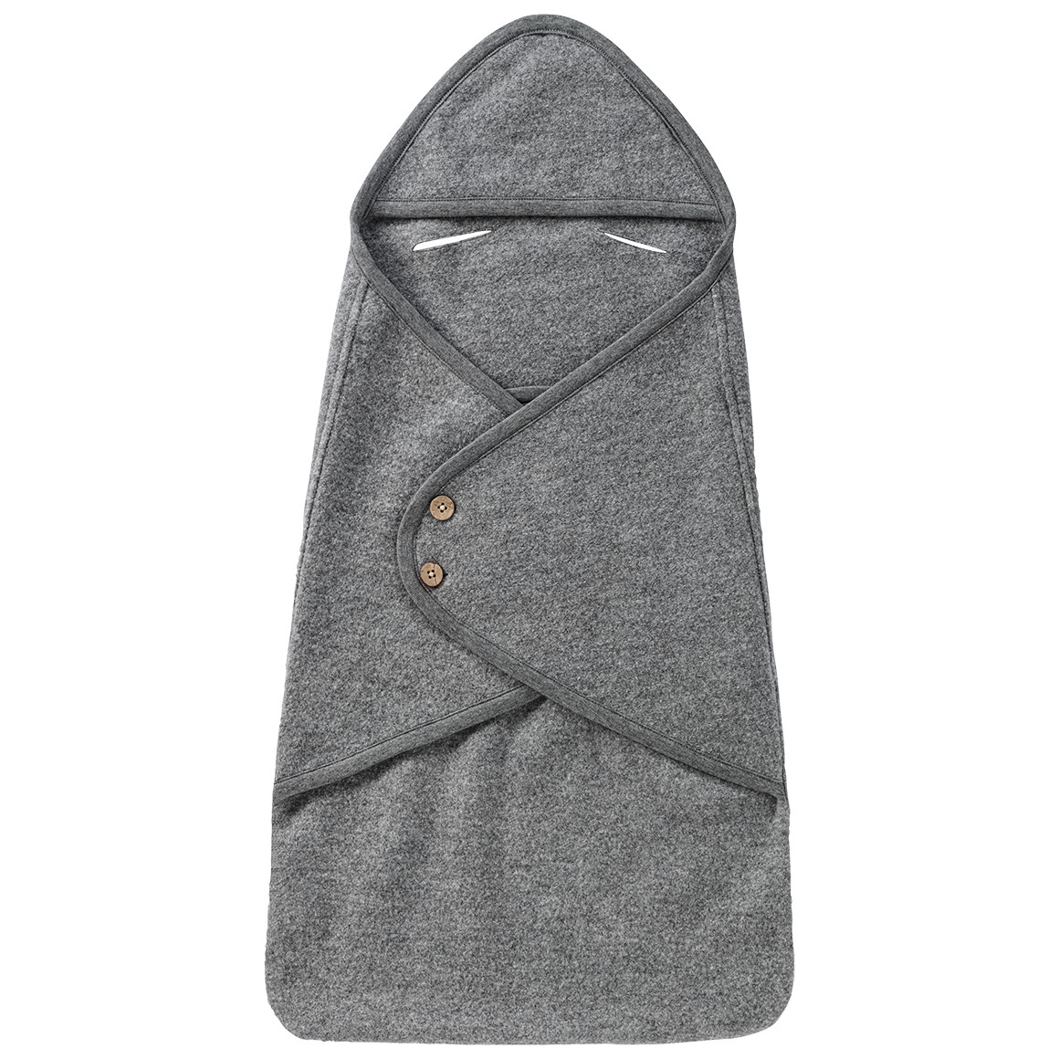 Topomini Pure Collection Newborn Wollwalk-Fußsack hellgrau