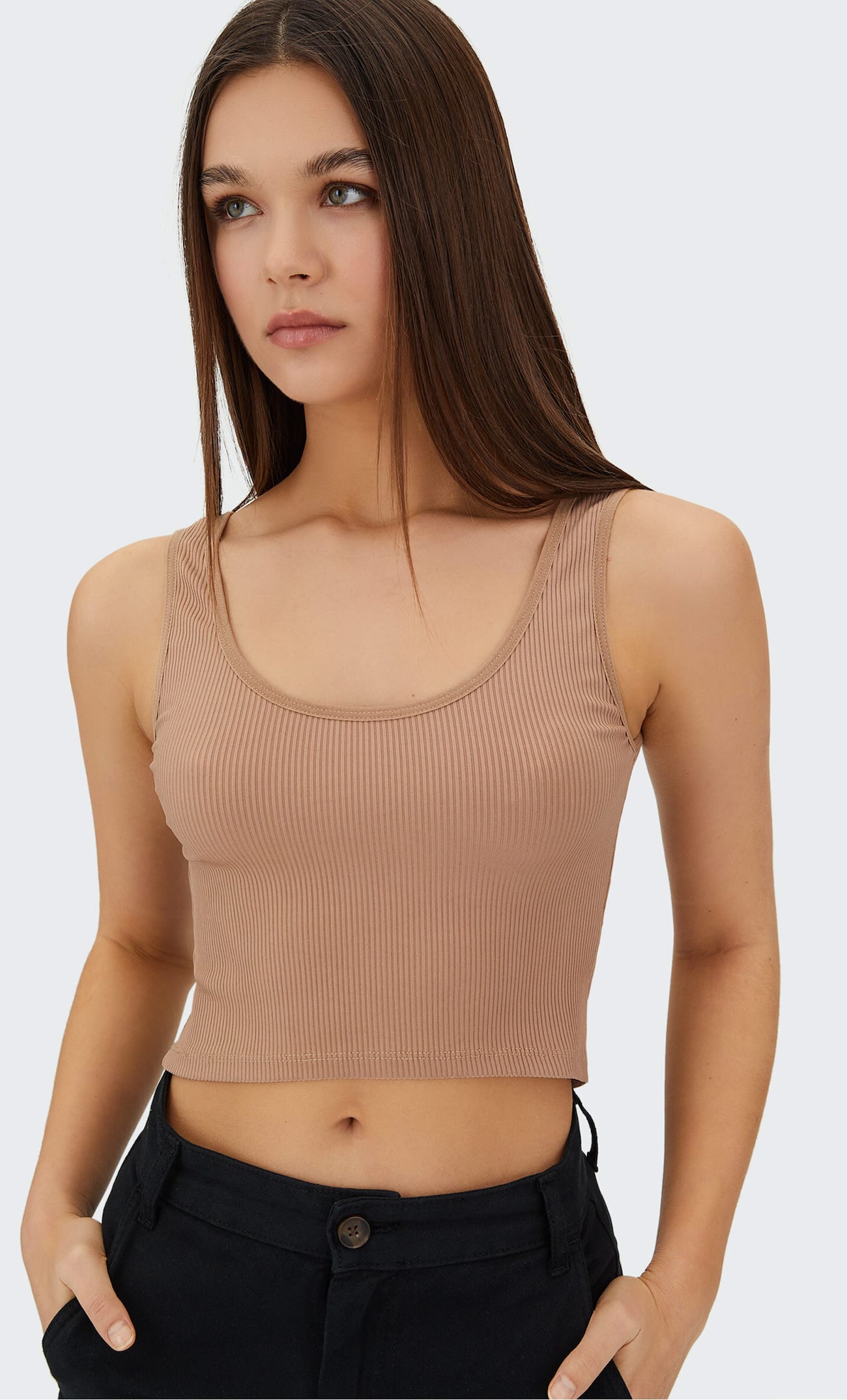 Conjunto de 3 tops de alças finas