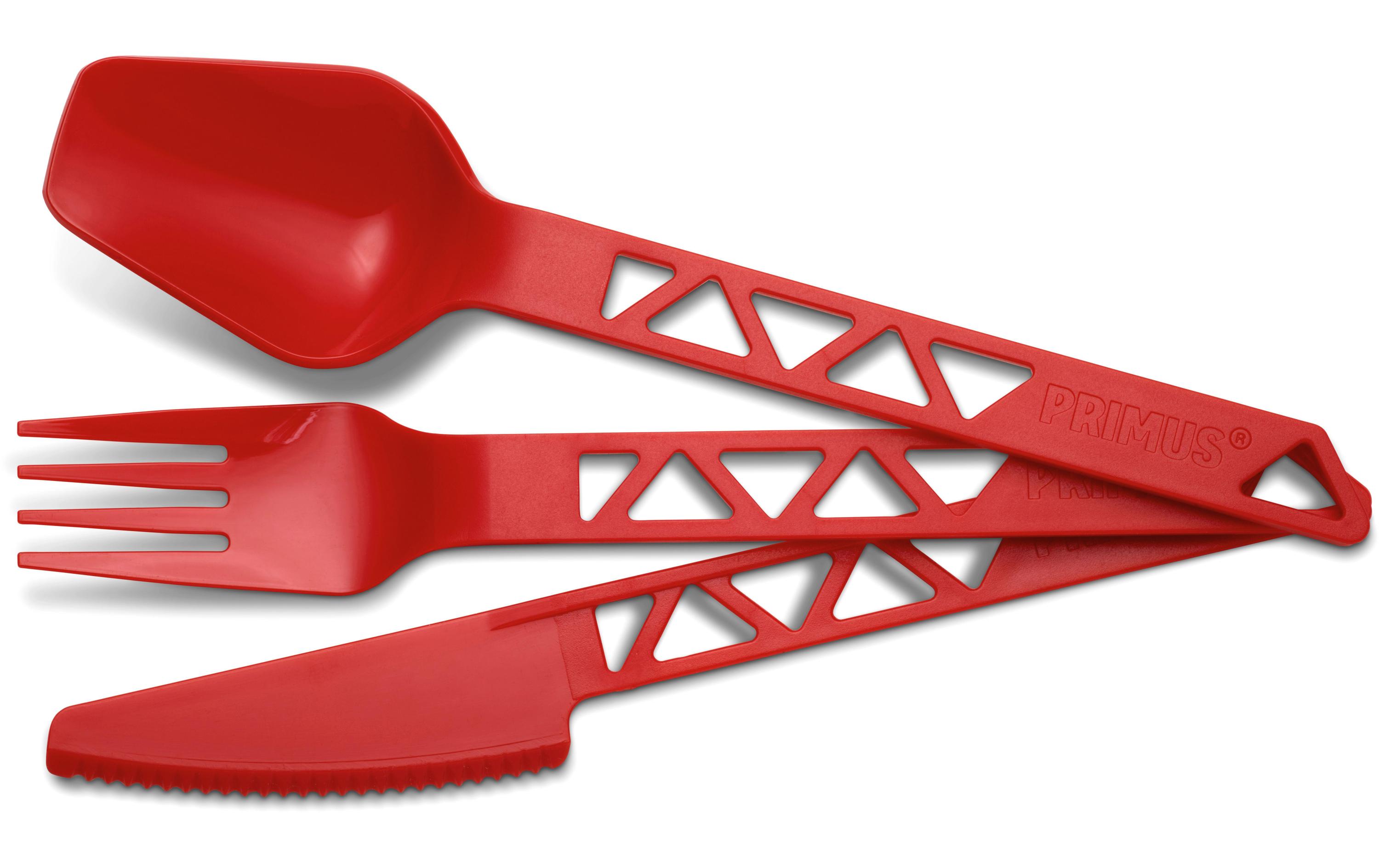 Outdoor-Besteck-Set Lightweight TrailCutlery RotCamping Besteck-Set