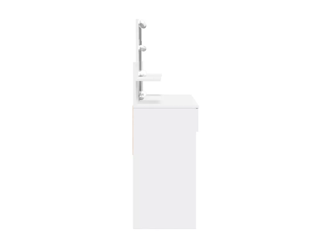 Coiffeuse avec LED blanc 100x40x130 cm