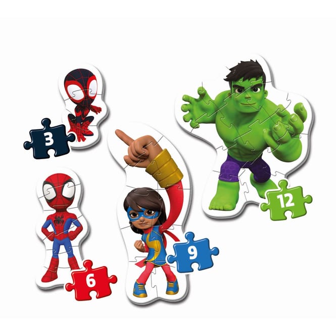 Spidey und seine Superfreunde - Puzzleset - My first Puzzles - 3+6+9+12 Teile
